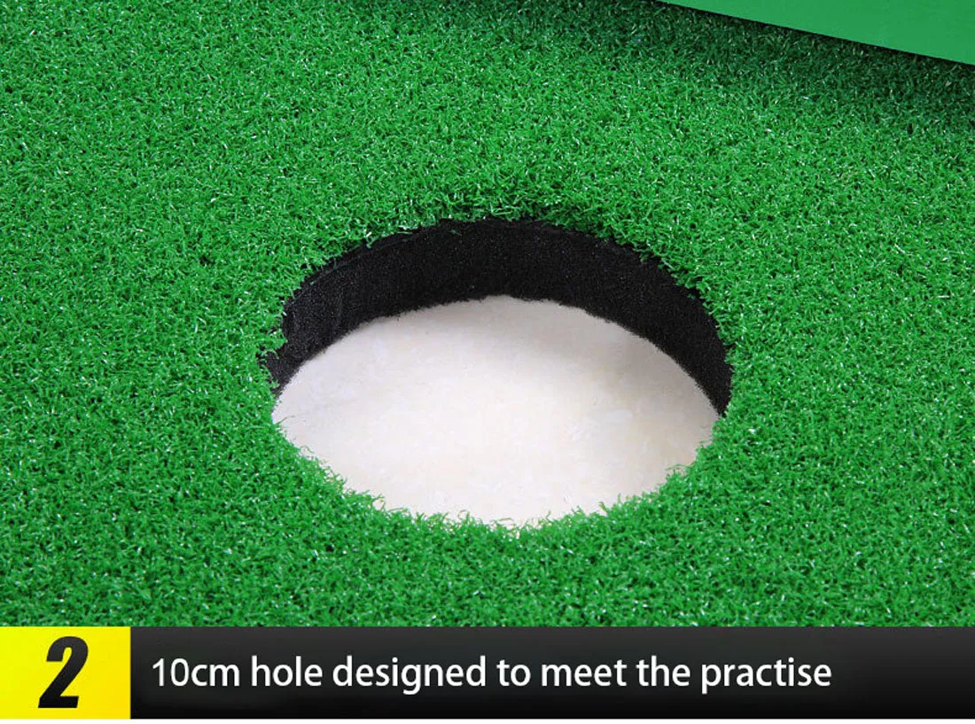 3M Golf Putting Mat Practice Training Indoor Outdoor Portable Slope Balls Artifical Grass Surface