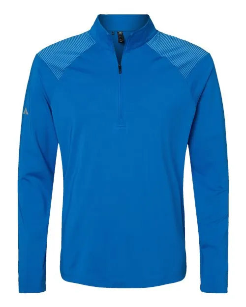 Adidas Shoulder Stripe Quarter-Zip Pullover A520