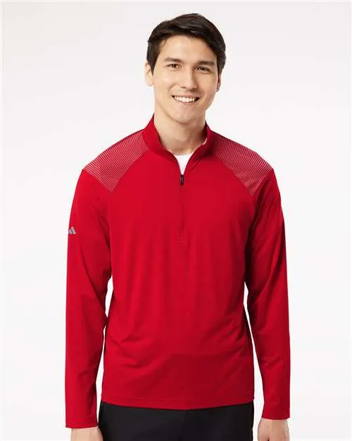 Adidas Shoulder Stripe Quarter-Zip Pullover A520