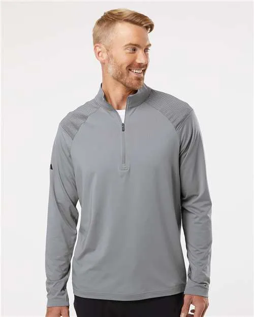 Adidas Shoulder Stripe Quarter-Zip Pullover A520