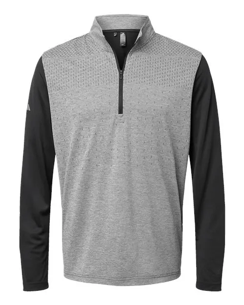 Adidas Women's Stripe Block Quarter-Zip Pullover A521