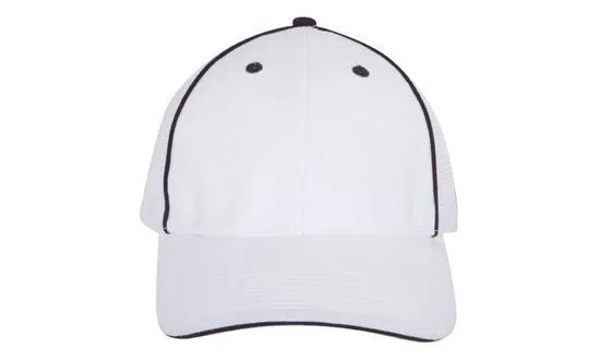 BRUSHED CHINO TWILL CAP WITH HIGH TECH MESH