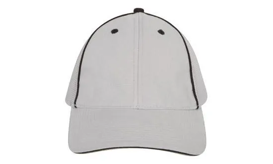BRUSHED CHINO TWILL CAP WITH HIGH TECH MESH