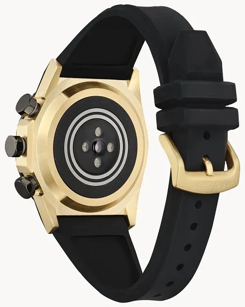 Citizen Smart Hybrid Black Dial SIlicone Strap Watch JX2009-03E