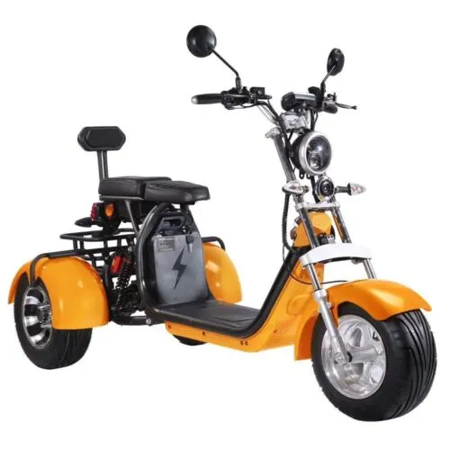 Citycoco Classic 3Wheels 18 Inch 1500w 60v 20ah Electric Mobility Scooter Trike Golf Cart Motorcycle Ebike Electric Tricycle Elderly