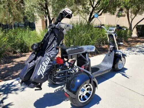 Citycoco Classic 3Wheels 18 Inch 1500w 60v 20ah Electric Mobility Scooter Trike Golf Cart Motorcycle Ebike Electric Tricycle Elderly