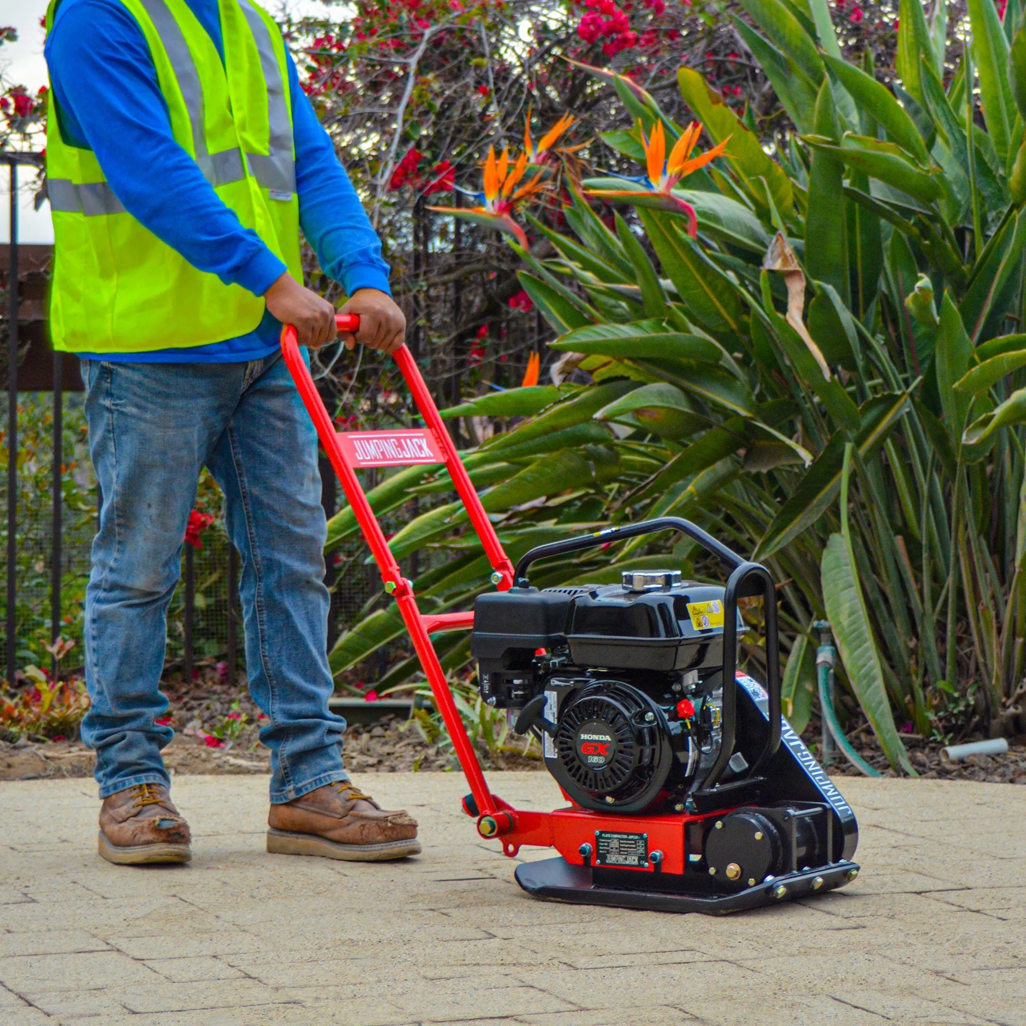 Factory Reconditioned 5.5 HP Honda Vibratory Plate Compactor for Soil Compaction Tamper
