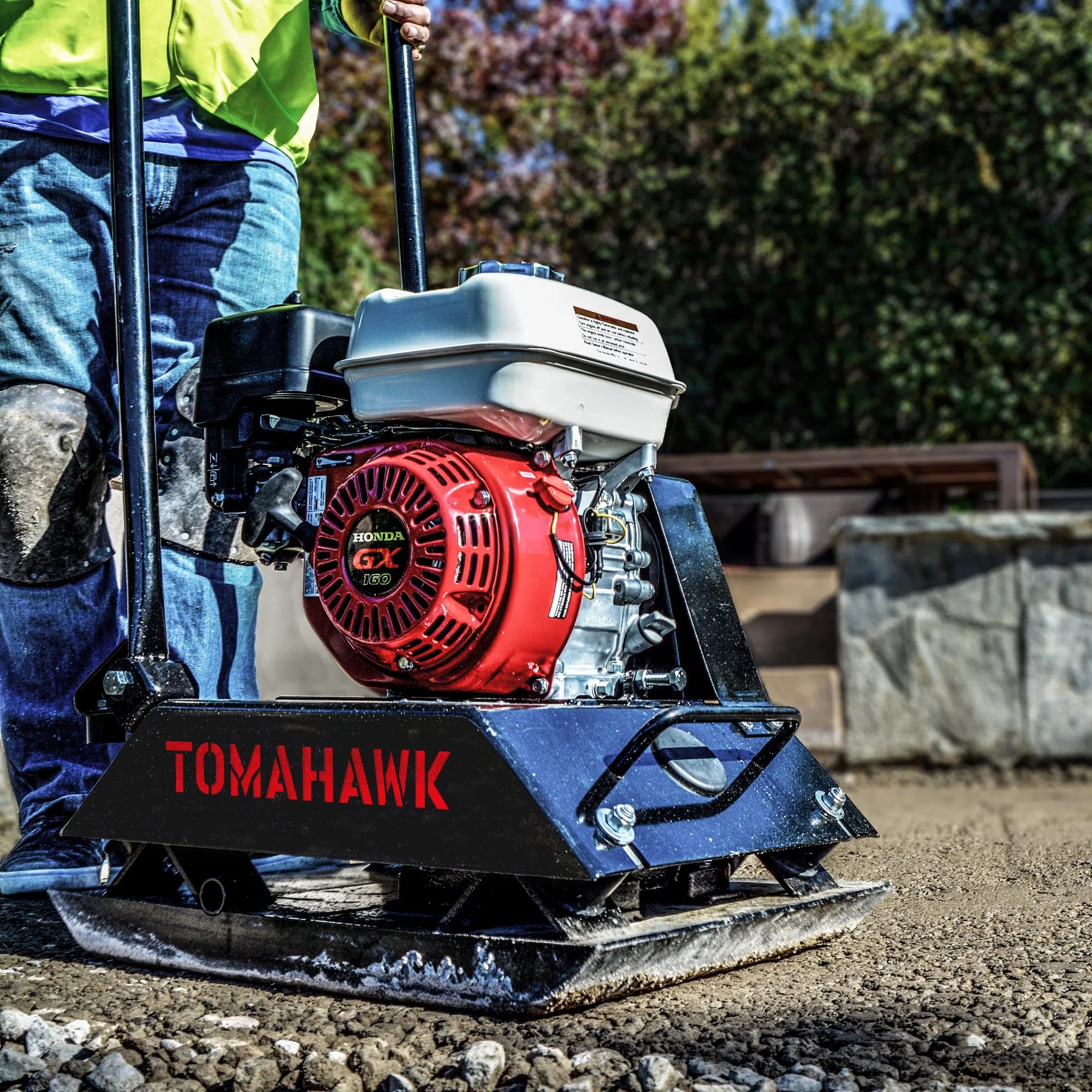 Factory Reconditioned 5.5HP Honda Powered Gas Plate Compactor Tamper for Asphalt, Soil Compaction