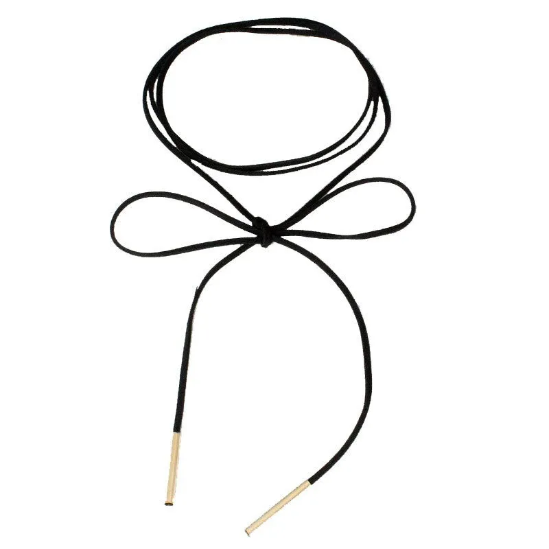 Funki Buys | Necklaces | Women's Black Leather Velvet Chokers