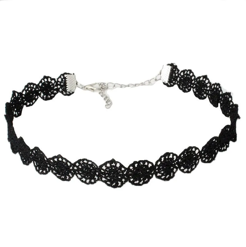 Funki Buys | Necklaces | Women's Black Leather Velvet Chokers