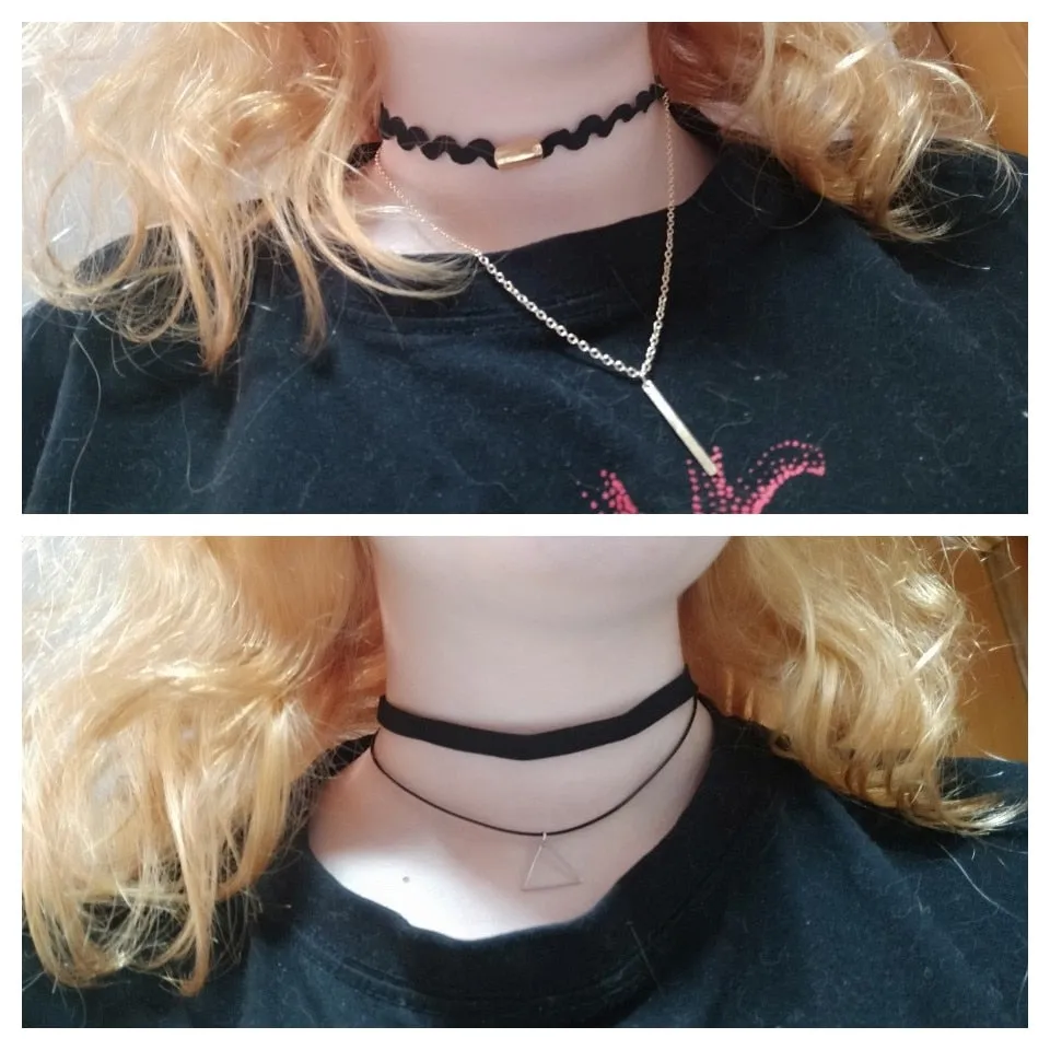 Funki Buys | Necklaces | Women's Black Leather Velvet Chokers