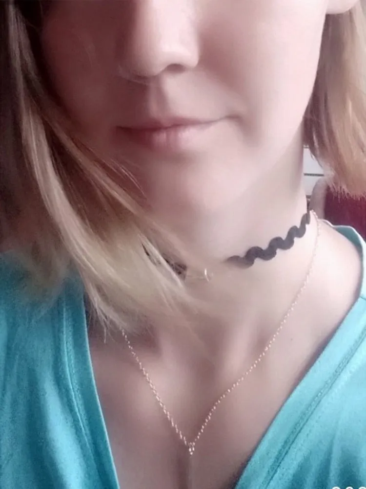 Funki Buys | Necklaces | Women's Black Leather Velvet Chokers