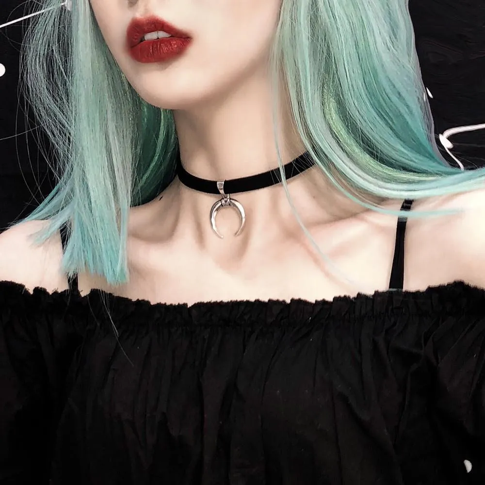 Funki Buys | Necklaces | Women's Black Leather Velvet Chokers