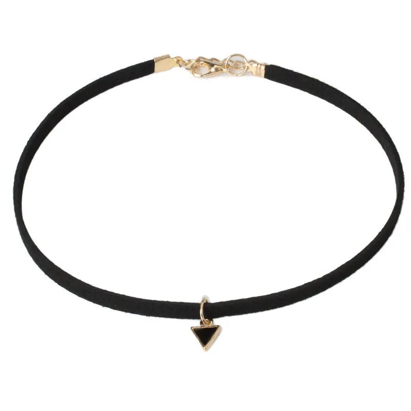 Funki Buys | Necklaces | Women's Black Leather Velvet Chokers