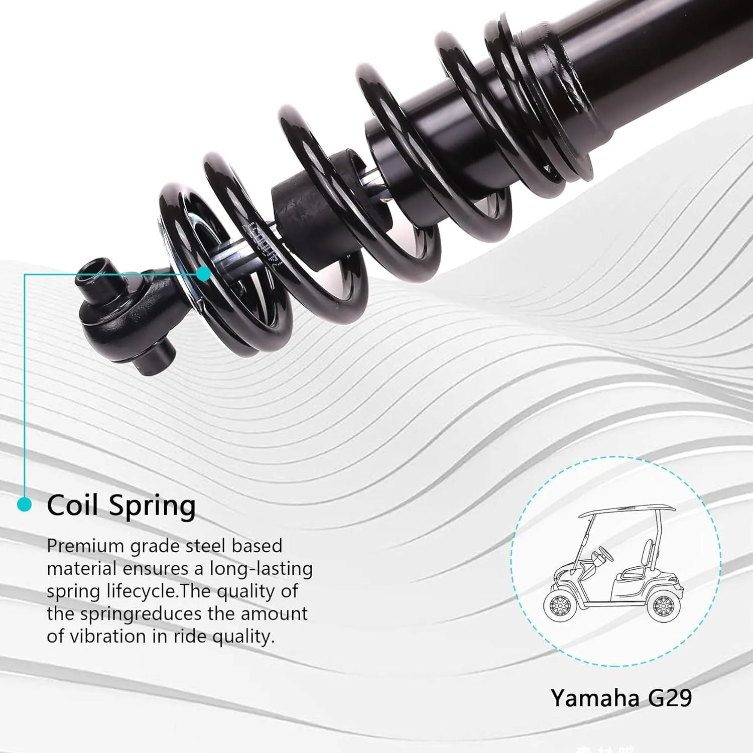 Golf Cart Front Shock Absorber Kit for Yamaha Drive G29 - 10L0L