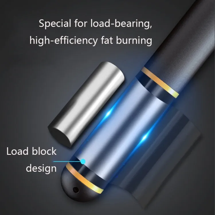 Rope / Cordless Dual-use Version Student Exam Exercise Fitness Smart Counting Skipping Rope with Load Weight(White Black)