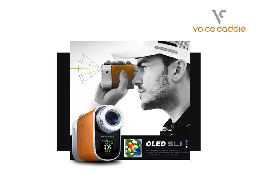 Voice Caddie SL1 Active Golf Hybrid GPS/Laser Rangefinder